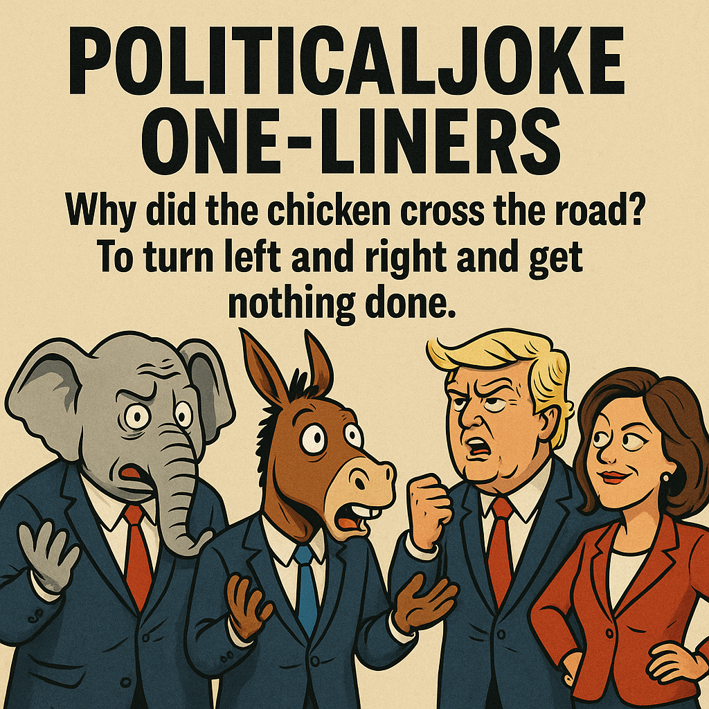 political jokes and one-liners
