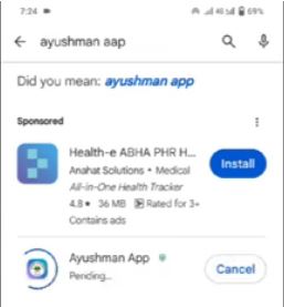 Download ayushman card